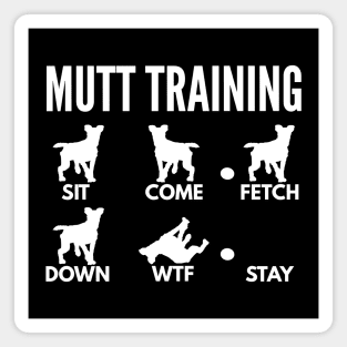 Mutt Training Mixed-Breed Dog Tricks Magnet